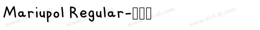 Mariupol Regular字体转换 Mariupol Regular字体转换